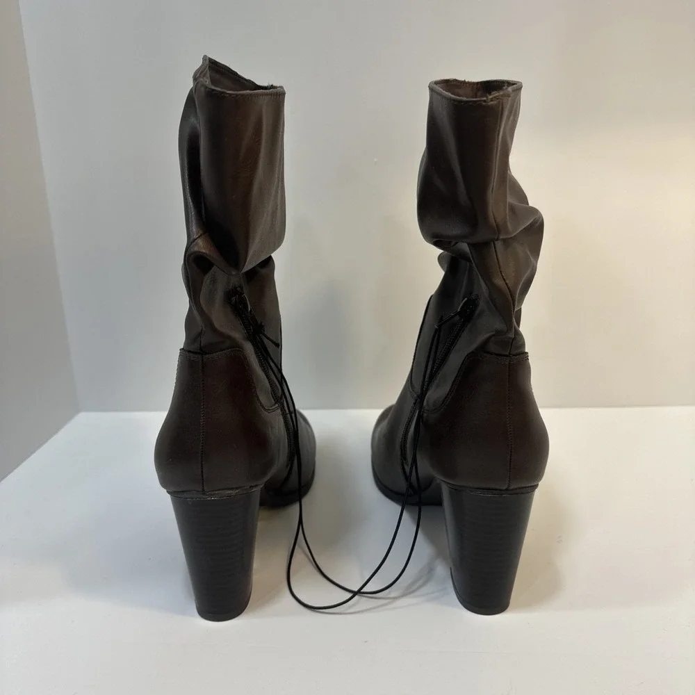 Style&Co Saraa Women 8.5 Slouch Mid Shaft Boot Chocolat Faux Leather 10013336300